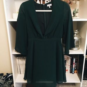 Deep V Green Tobi Dress!